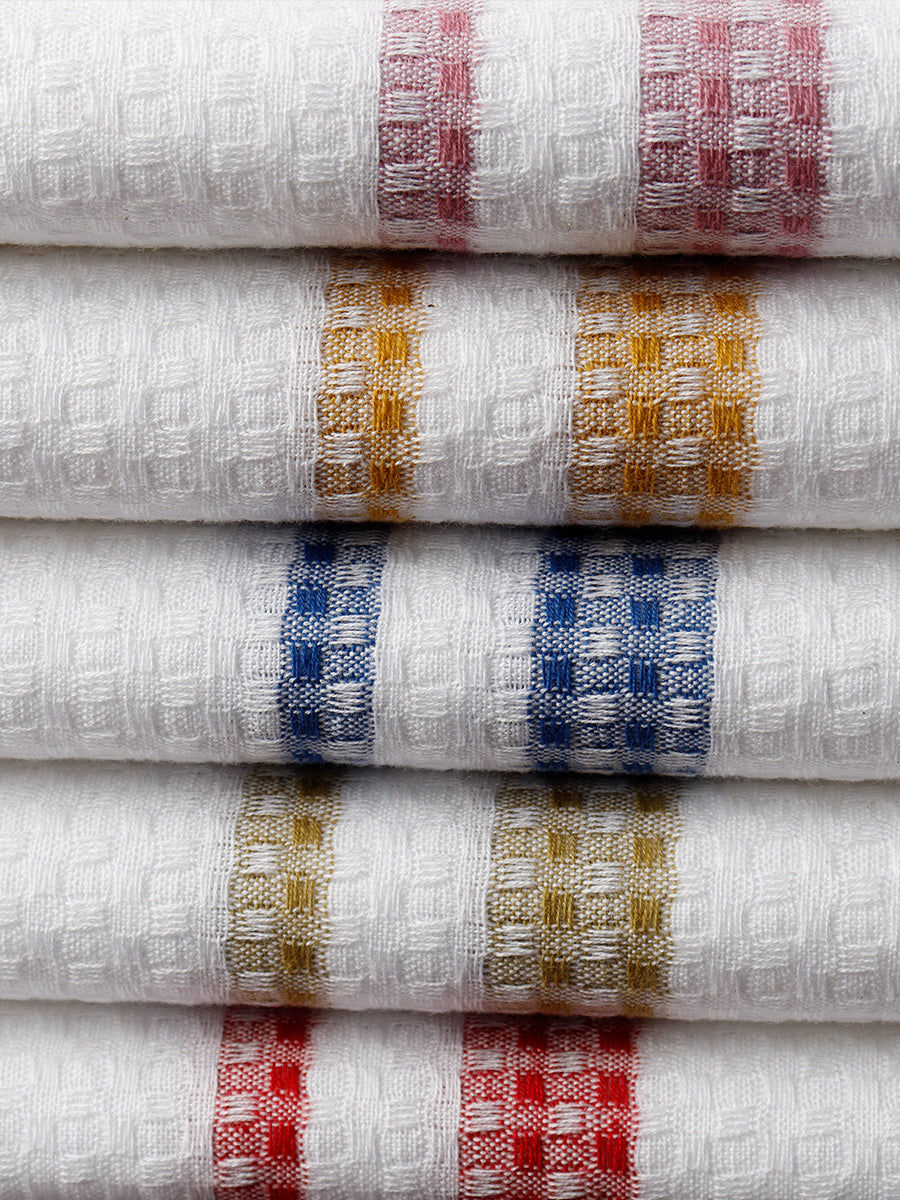 Comfort Cotton Unique Weaving Pattern Bath Towel 1049-Mix colour