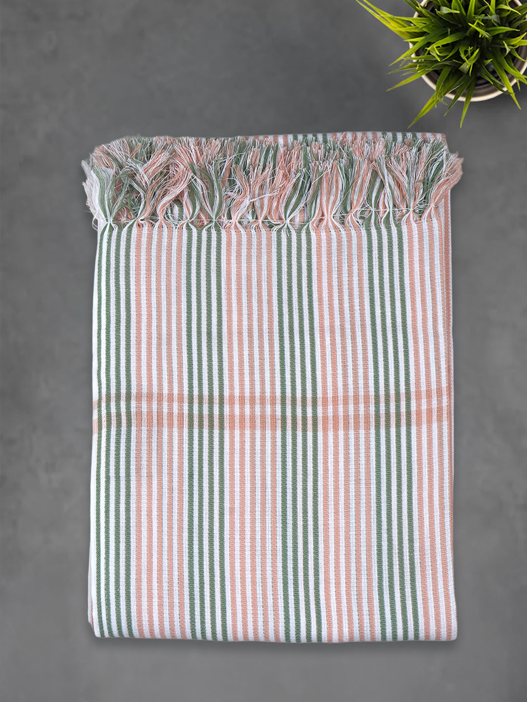 100% Cotton Stripes Designed Signature Bath Towel Pack of 2 1150