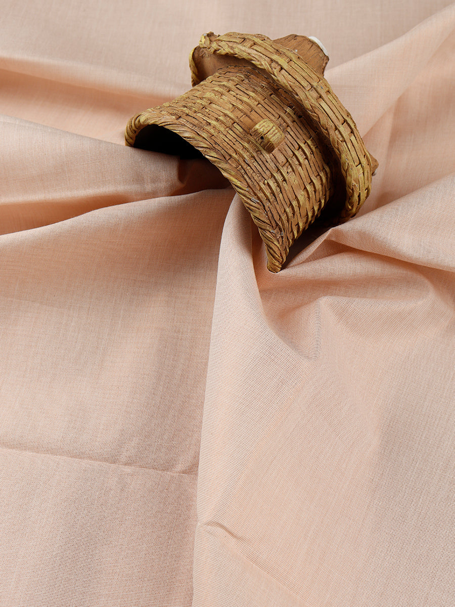 Mens Tissue Unstitched Shirt & Dhoti Celebrity Set Copper-Close view