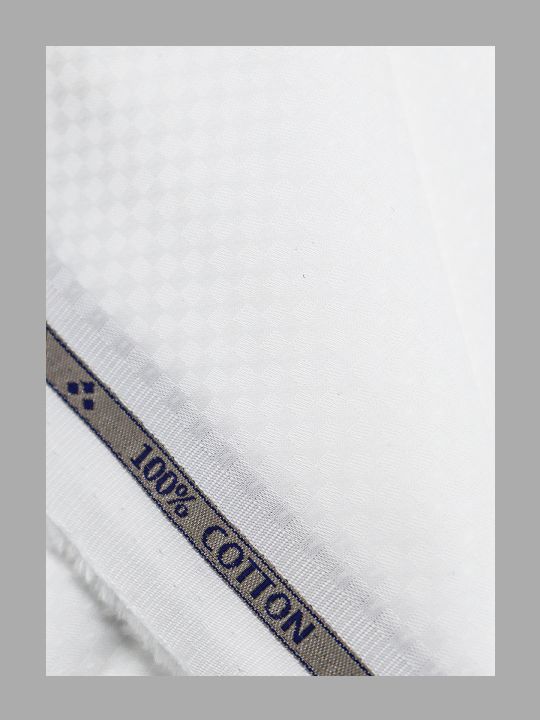Men 100% Giza Cotton Self Design White Shirt Fabric Mosco Dobby C34