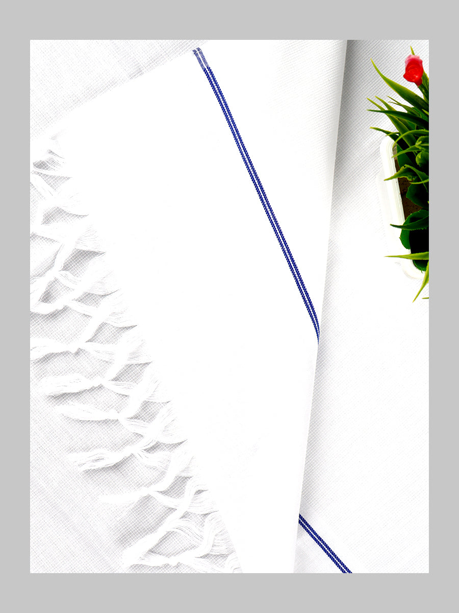 Cotton White Bath Towel Relaxer-Double side view