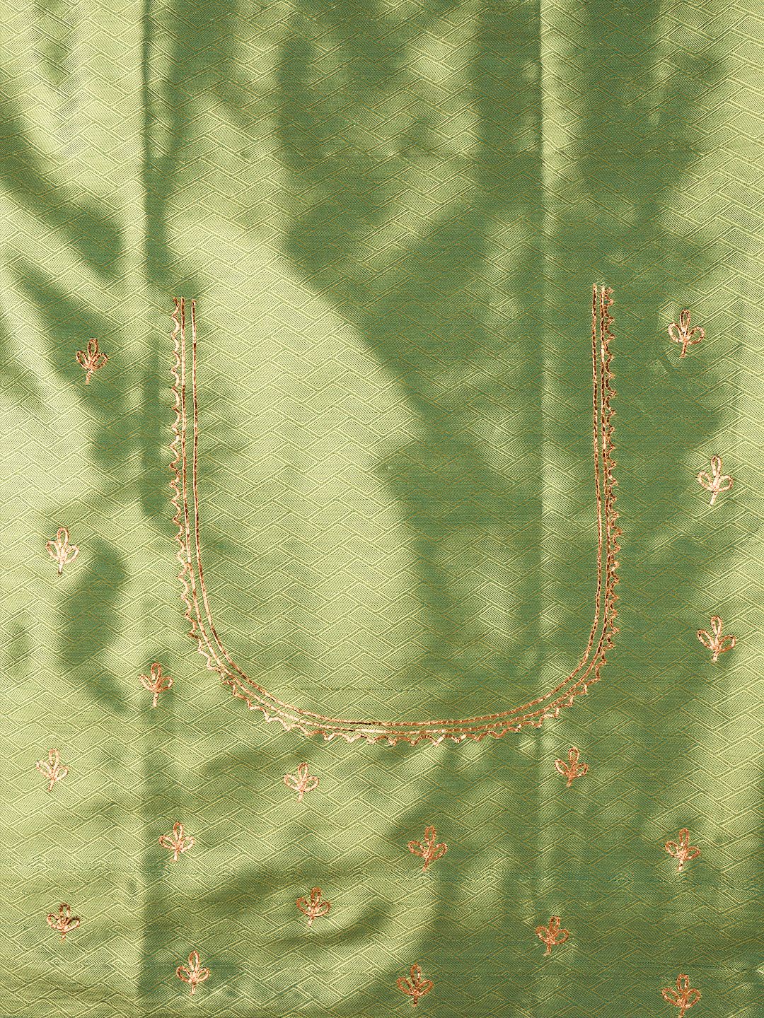 Women Green Semi Silk Saree SS328