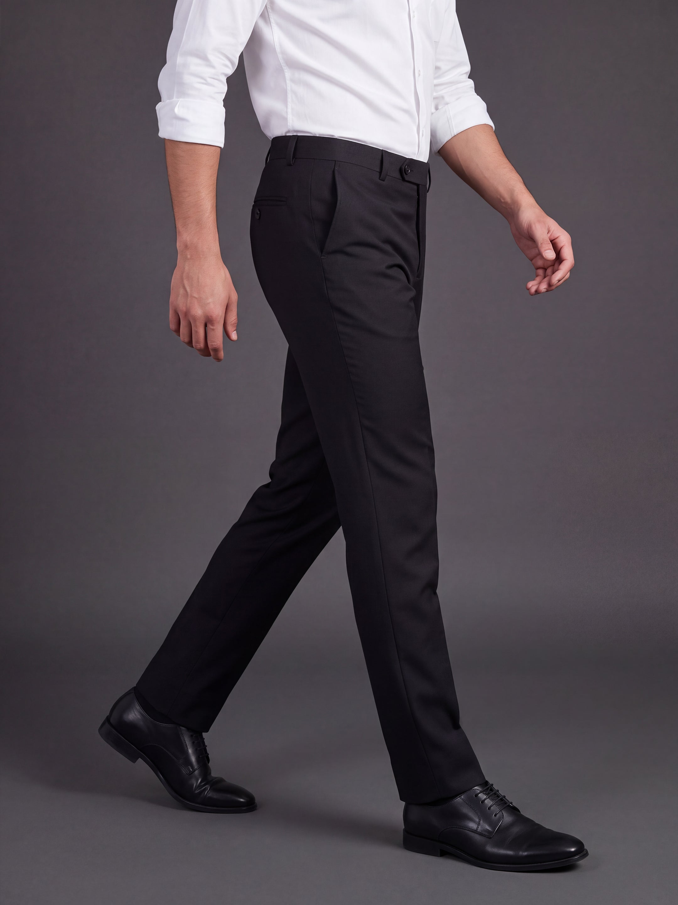 Prima Club Cotton Poly Viscose Stretchable Waistband Black Pants