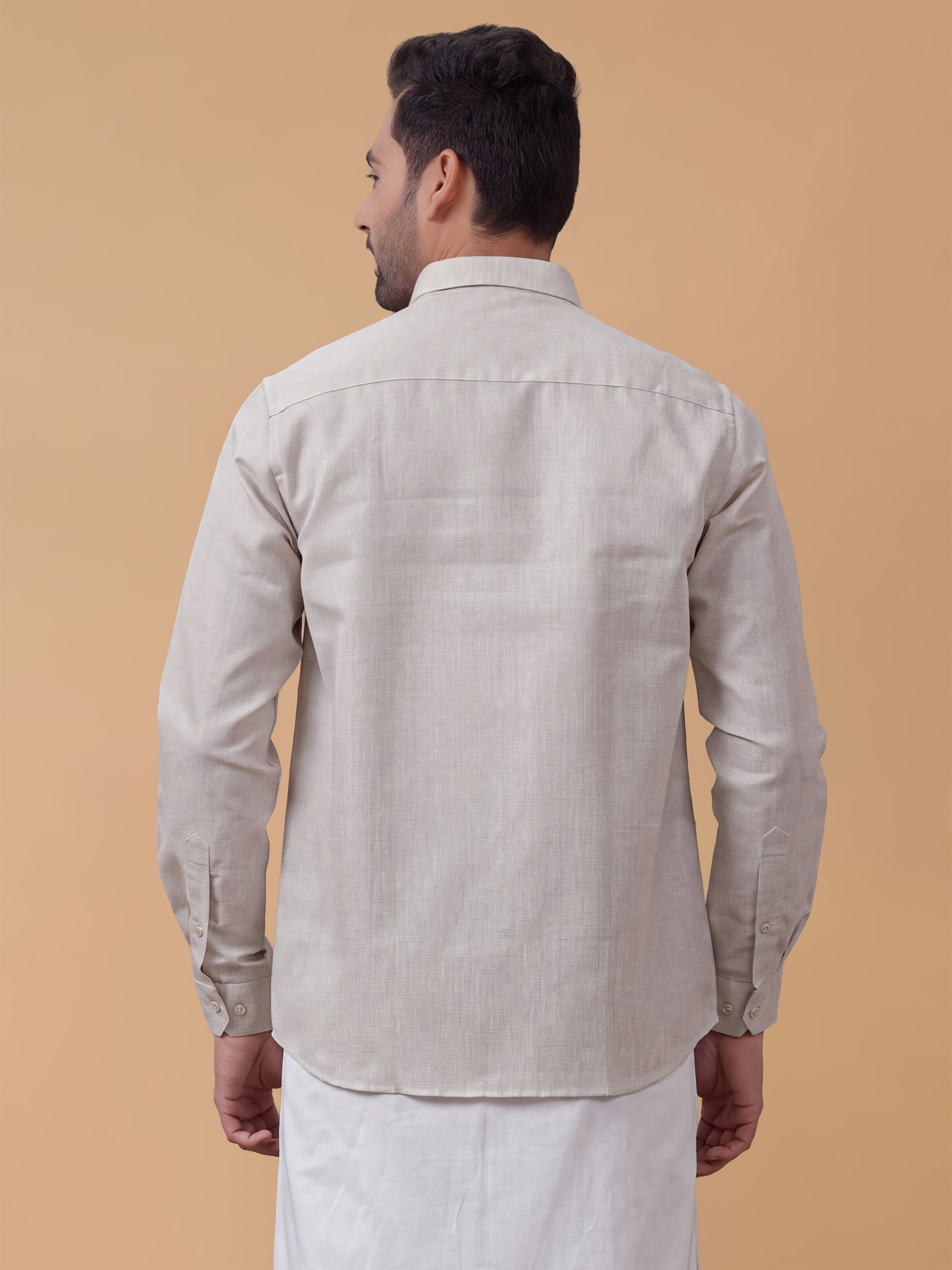 Cotton Rich Grey Regular Fit Shirt T3 CV7