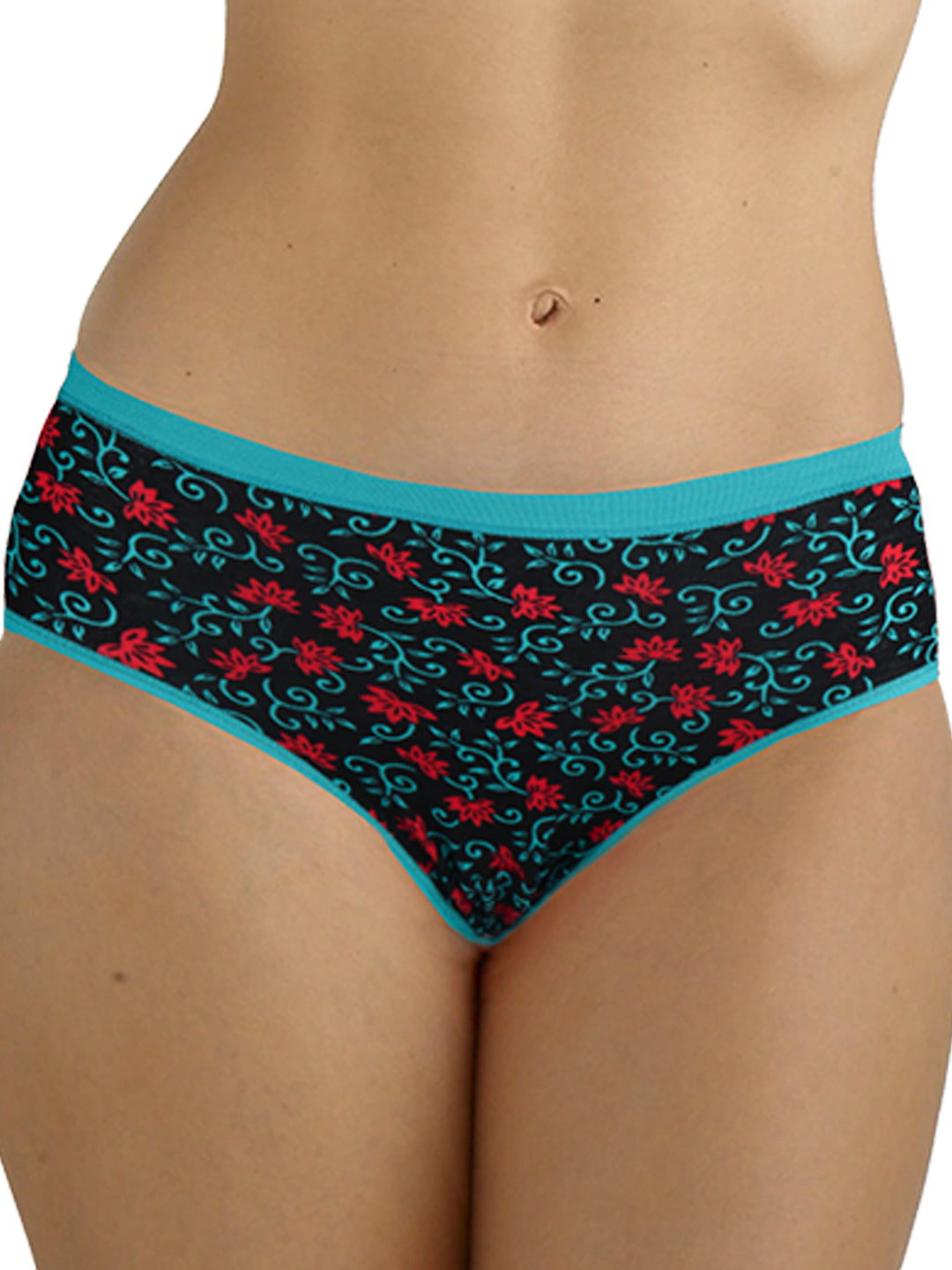 Womens Panties Oviya Print Plus Size ( Assorted Colours ) Pack of 3