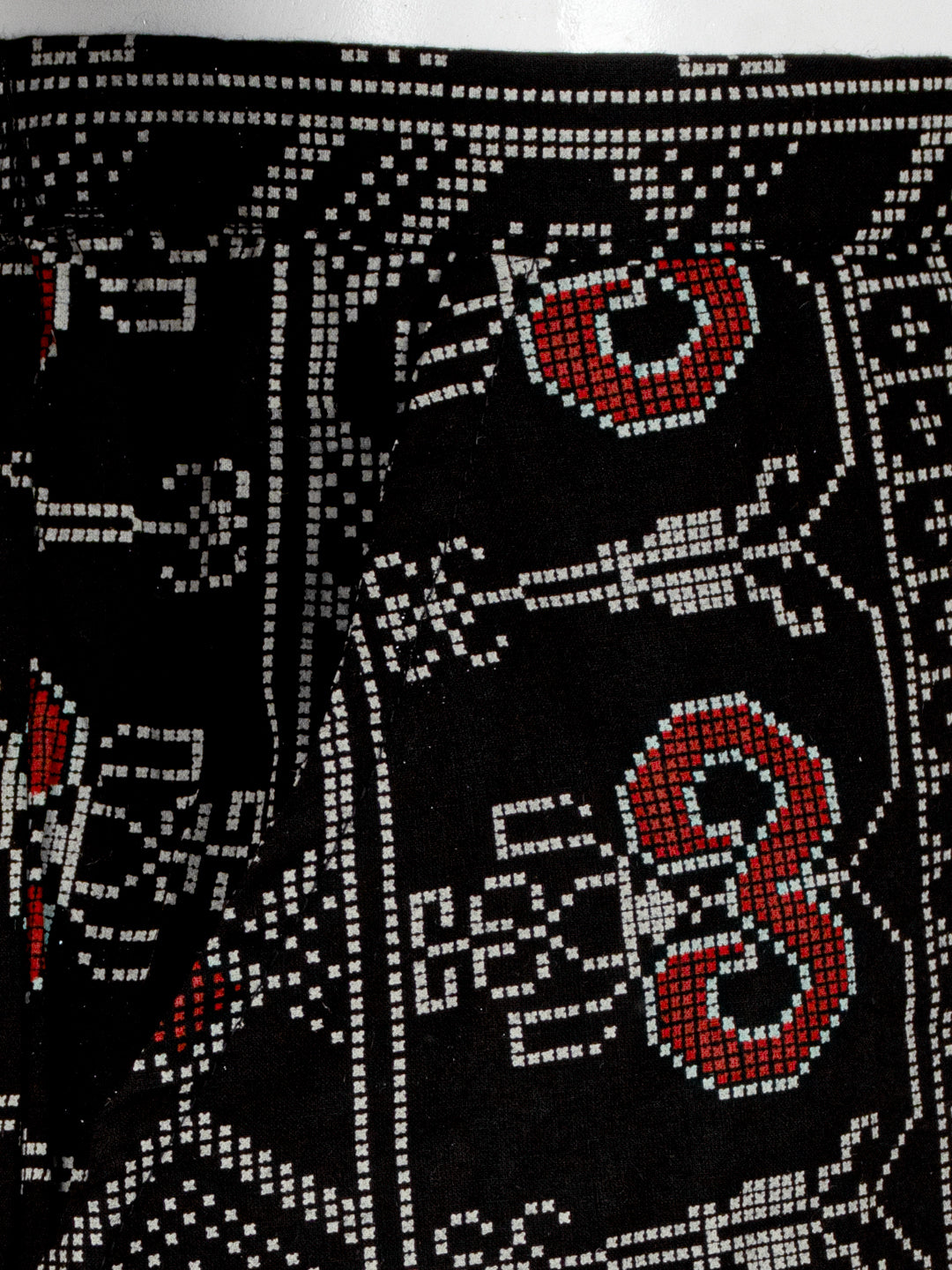 Women Cotton Printed Kurti Set Black EKS50