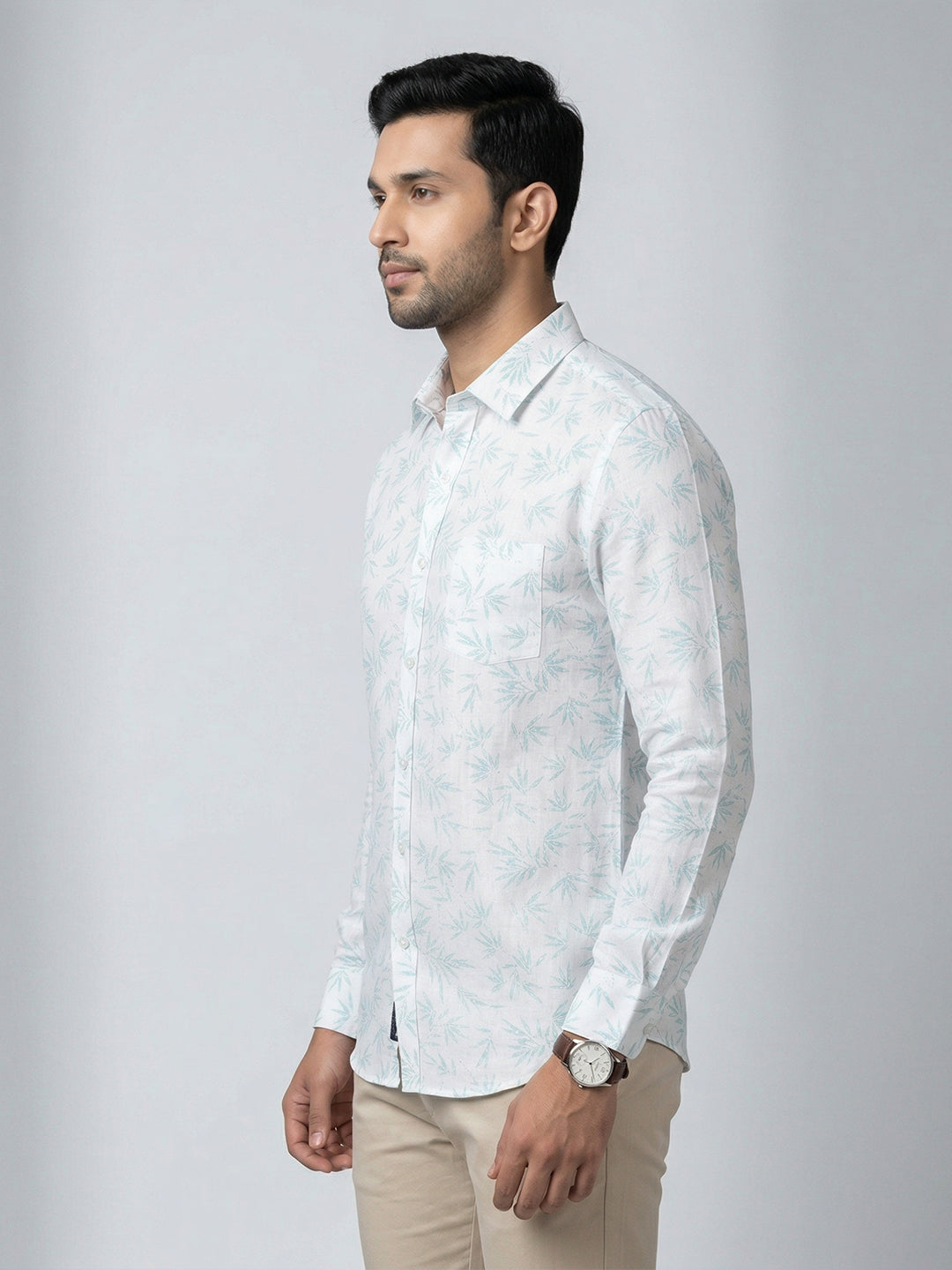 Men Cotton Rich Printed Shirt T66 APT4