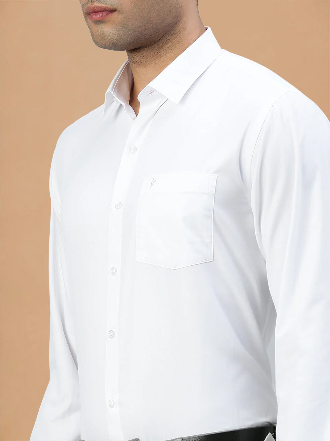 Cotton Rich Prestigious Fit White Shirt 2 Pcs Combo