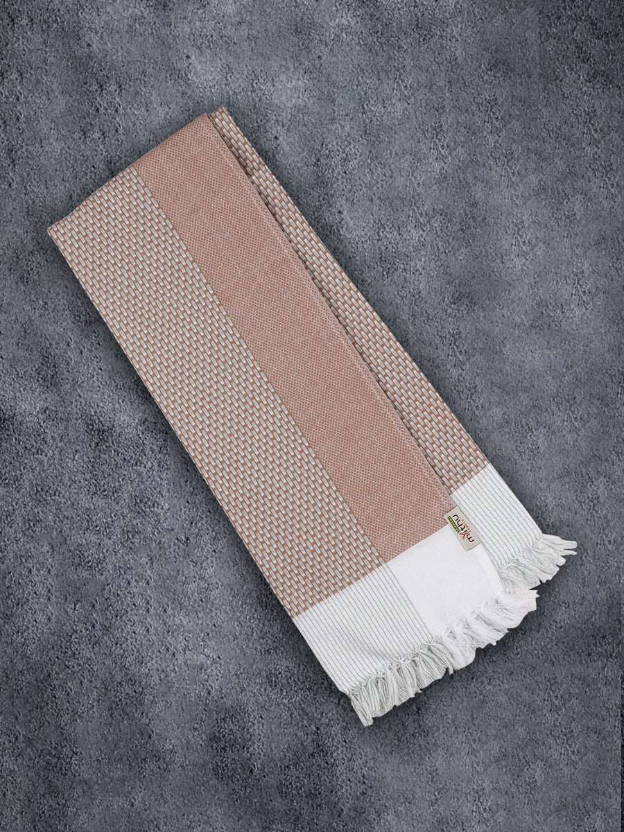 100% Cotton Self Designed Signature Bath Towel Pack of 2 1149