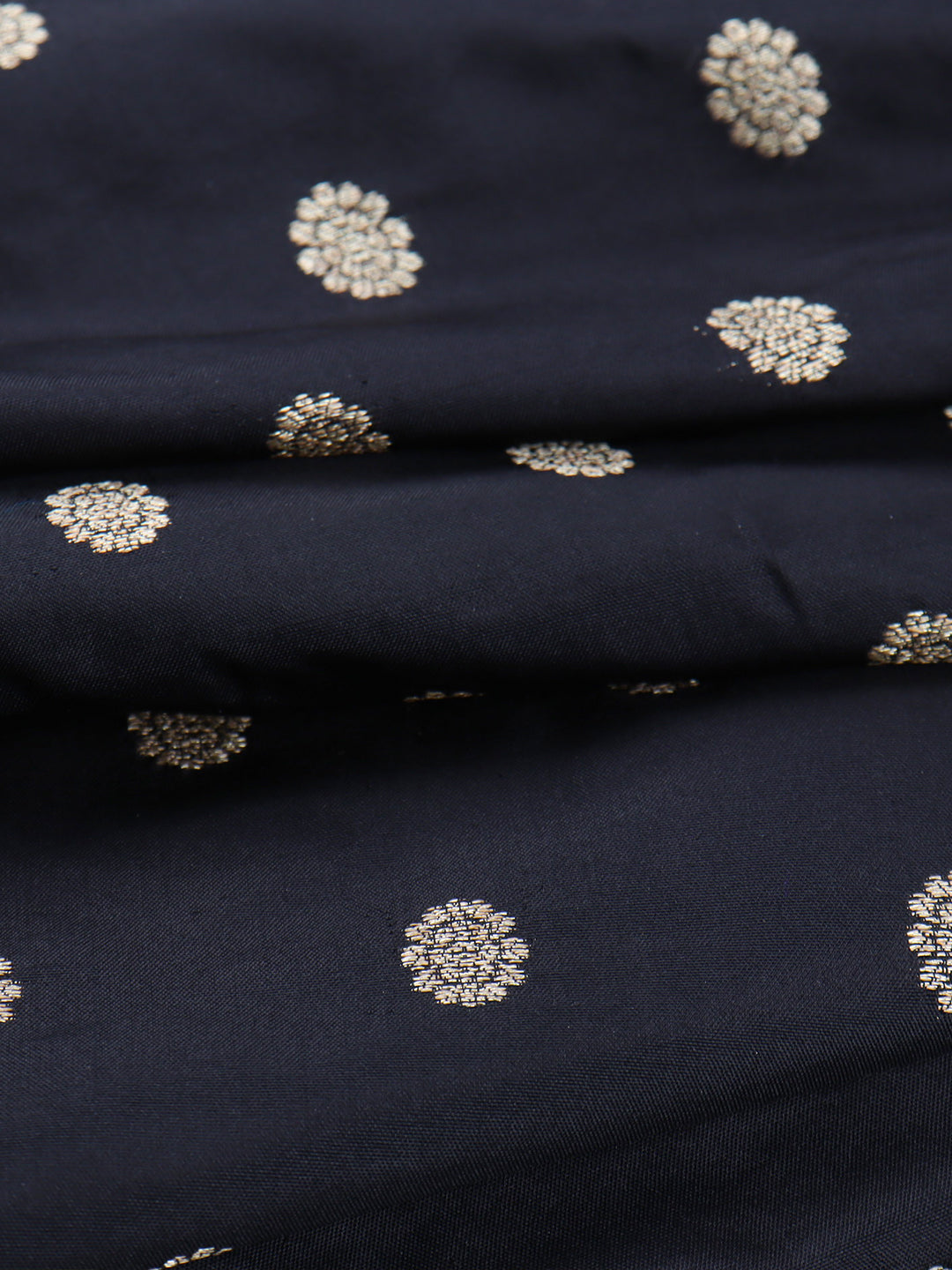 100% Pure Silk Shirt Fabric Black