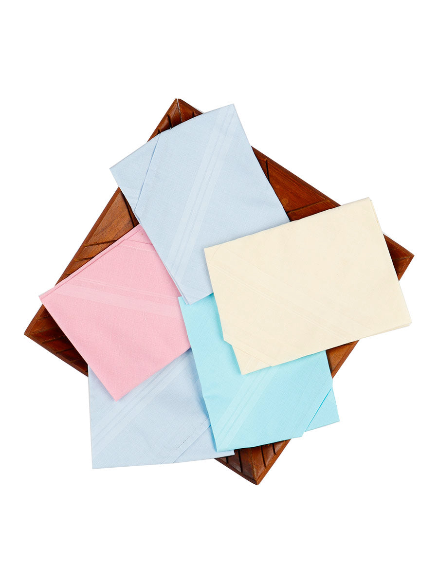 Cotton Colour Hand Kerchief Ever Fresh (5 in 1)