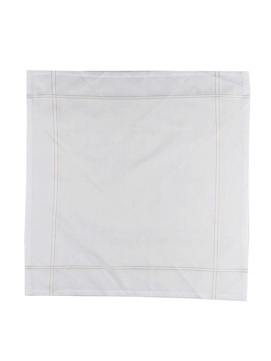 Cotton White Hand Kerchief 2700 (3 in 1)-View five