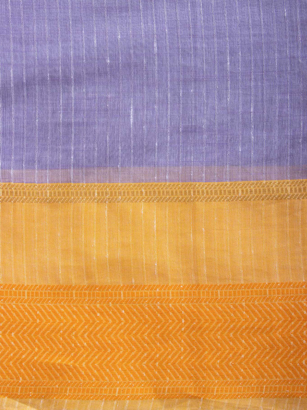 Womens Elegant Semi Cotton Purple With Yellow Colour Embroidered Saree SCS61