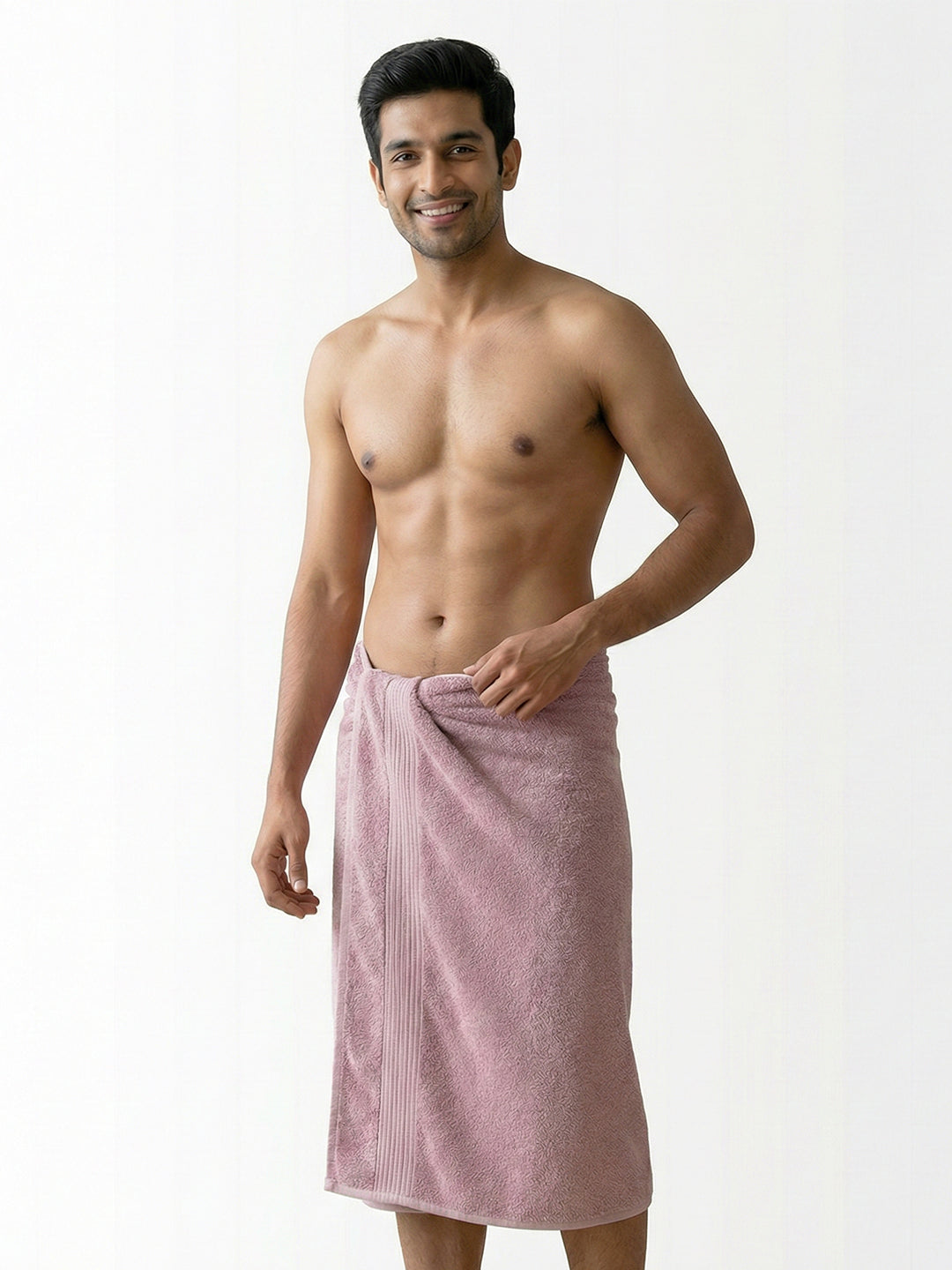 You & Me Premium Soft Terry Cotton Couple Bath, Face & Hand Towels Lilac (Pack Of 6)