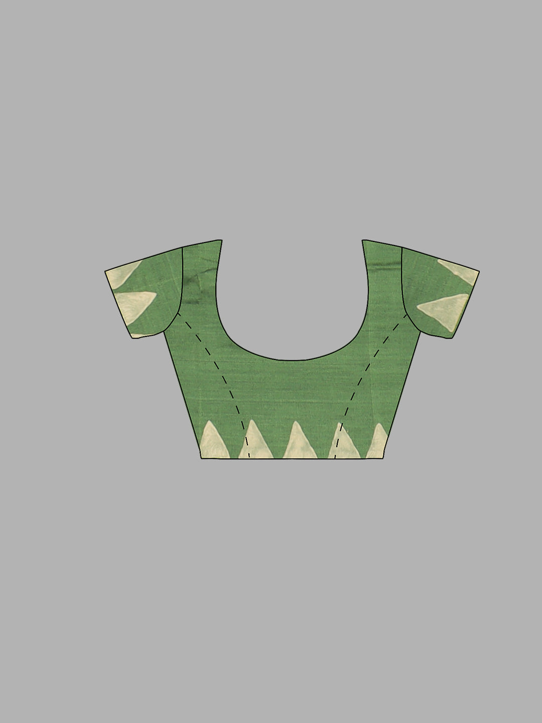 Women Army Green Cotton Saree PCS213