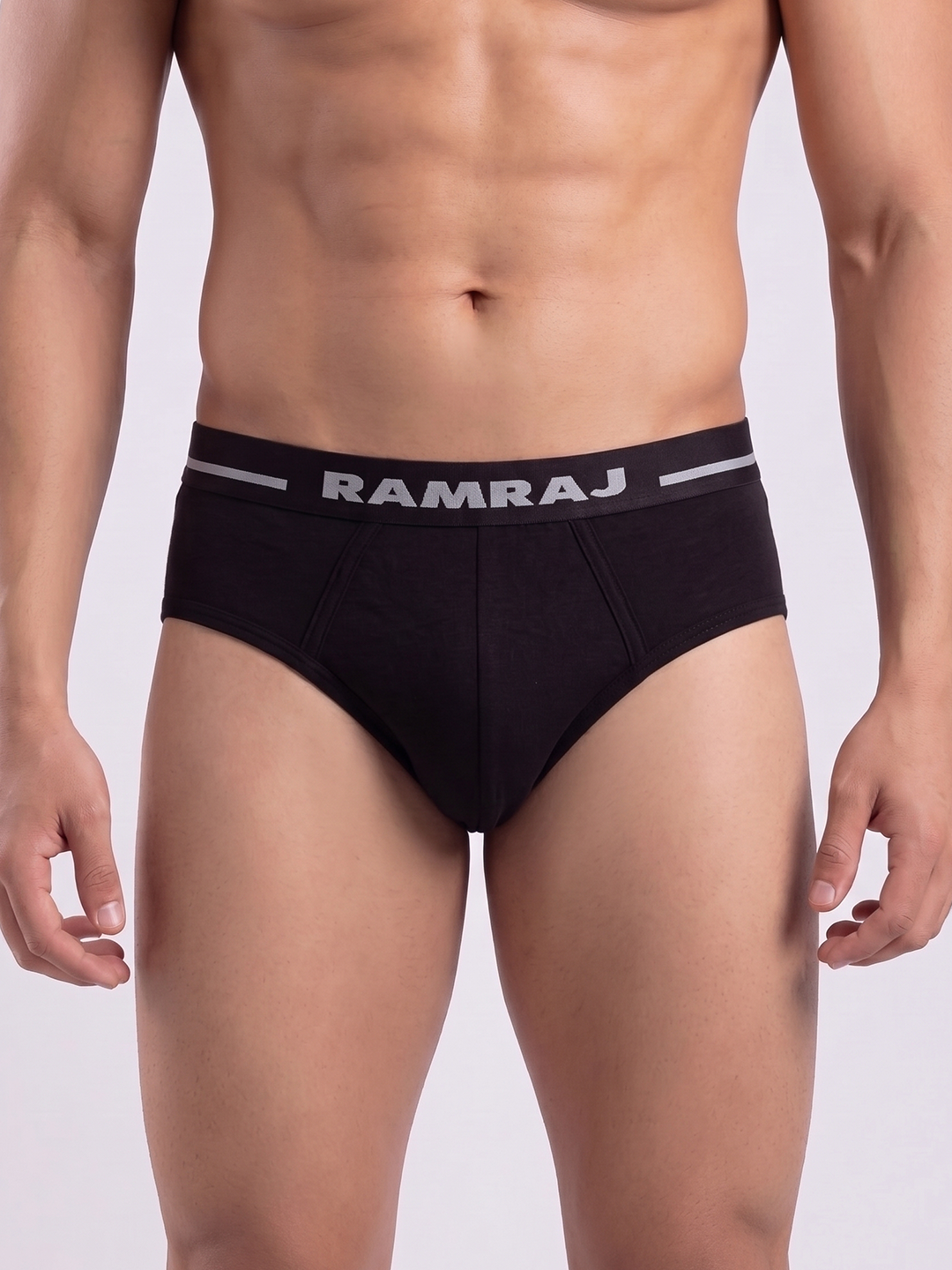 Combed Cotton Assorted Colour Outer Elastic Brief Plus Size Suriya (Pack of 2)