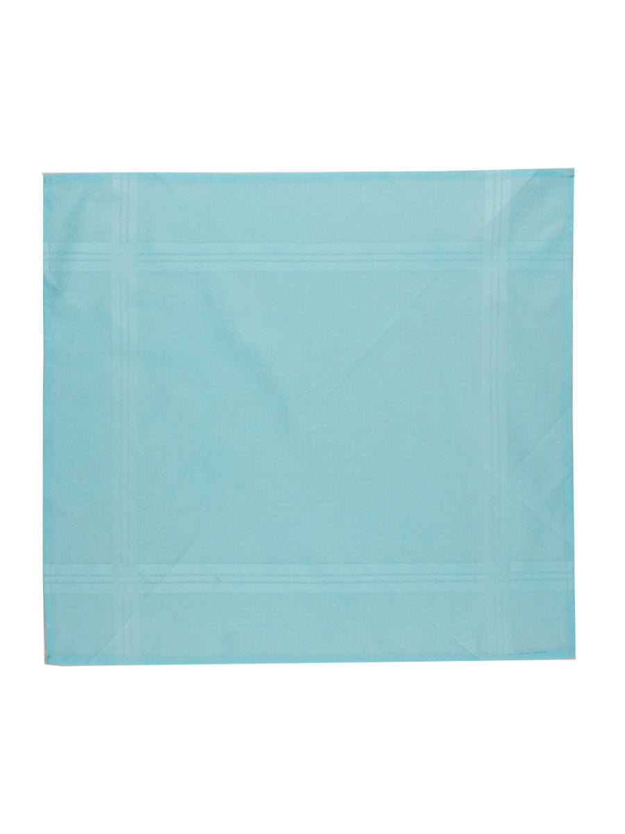 Cotton Colour Hand Kerchief Ever Fresh (6 in 1)-Blue