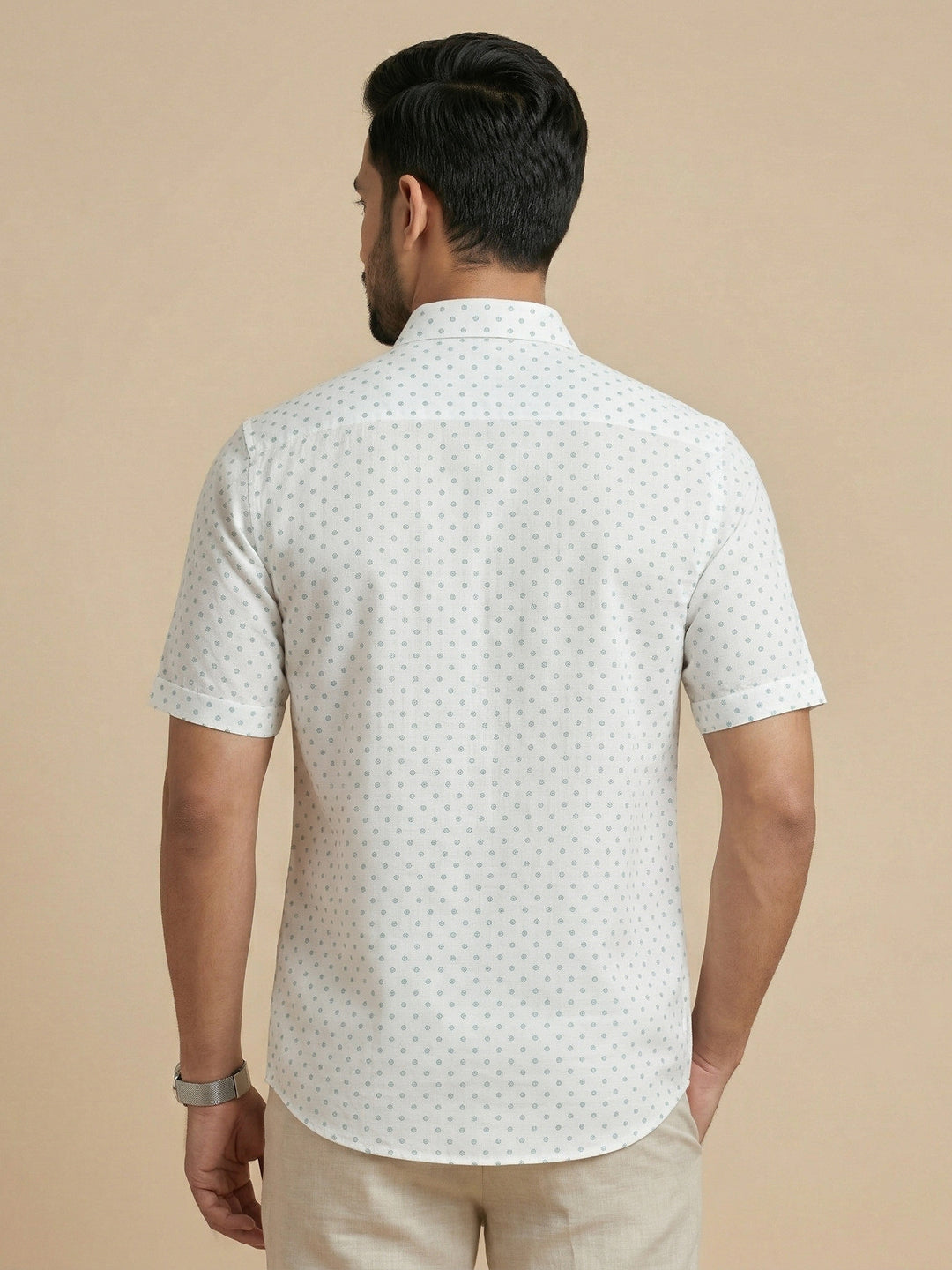 Men Cotton Rich Printed Shirt T66 APT16