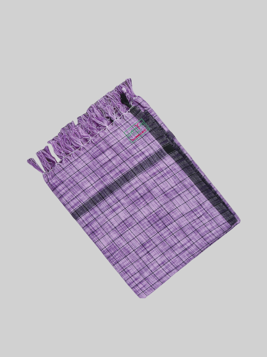 Cotton Colour Bath Towel Vihar Fire Fly (2 Pcs Pack)-Purple