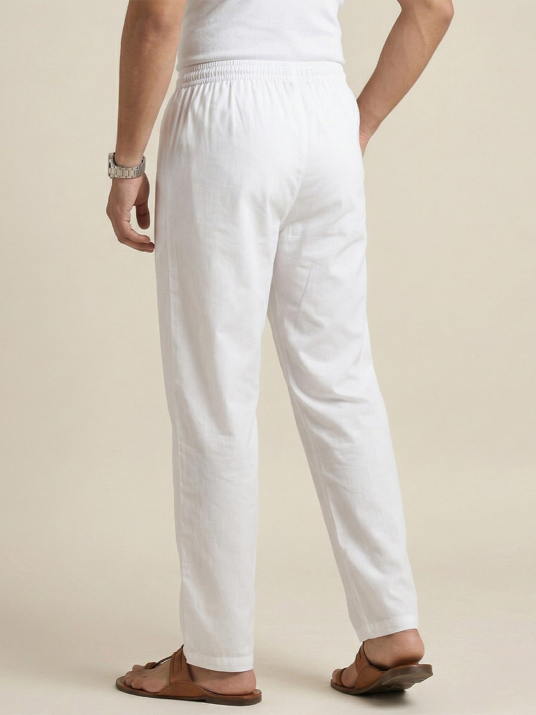 Men Stretch Cotton White Kurta Pant EP1