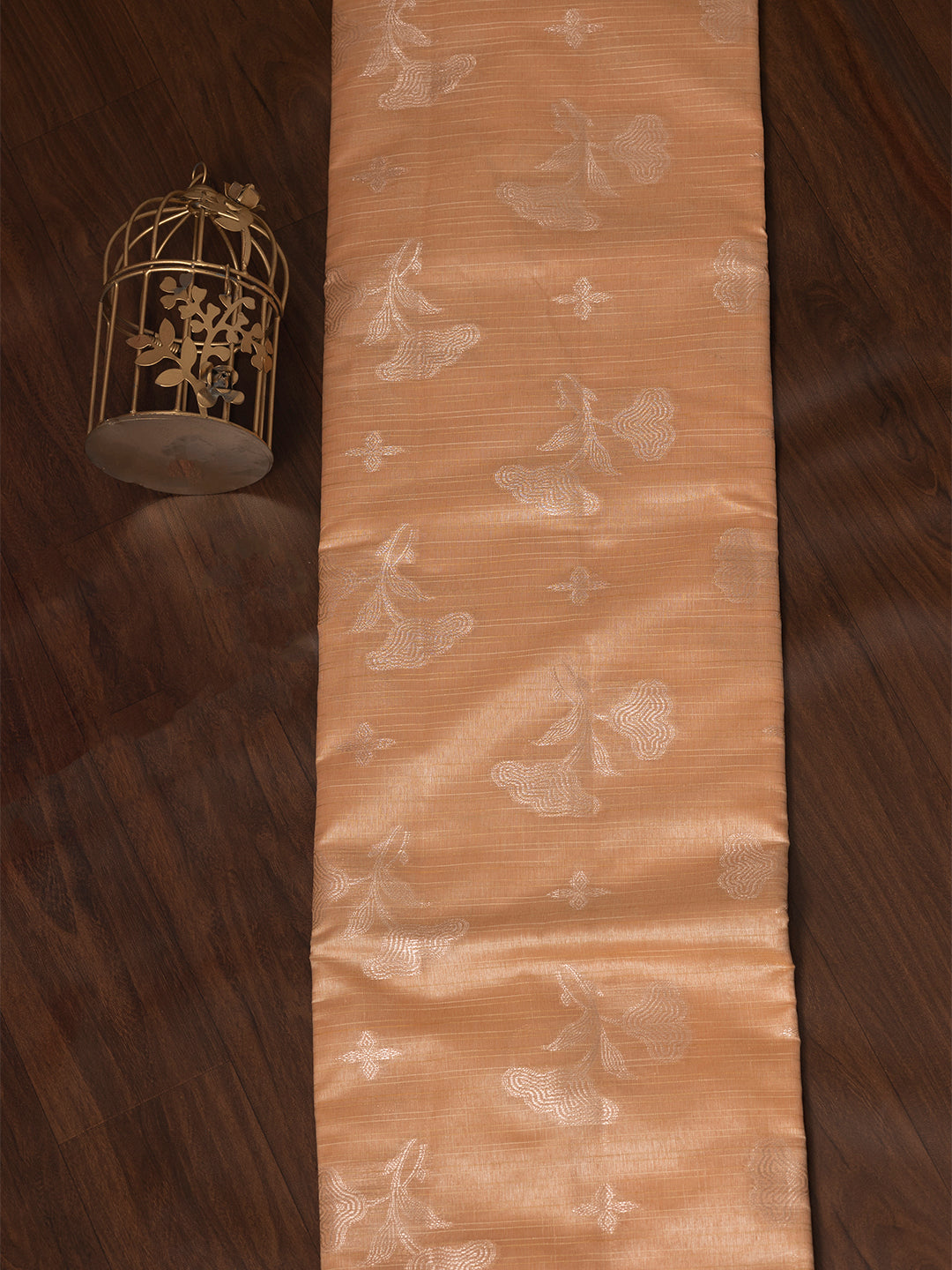 Women Peach Semi Tussar Saree ST203
