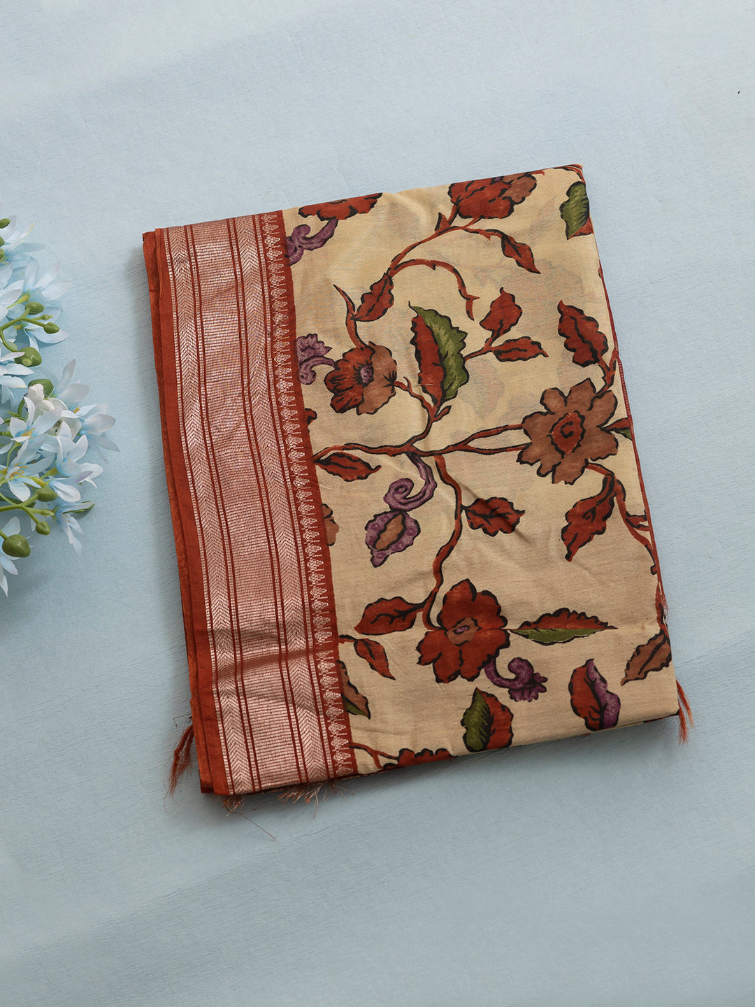 Women Copper Semi Tussar Sarees SCS159