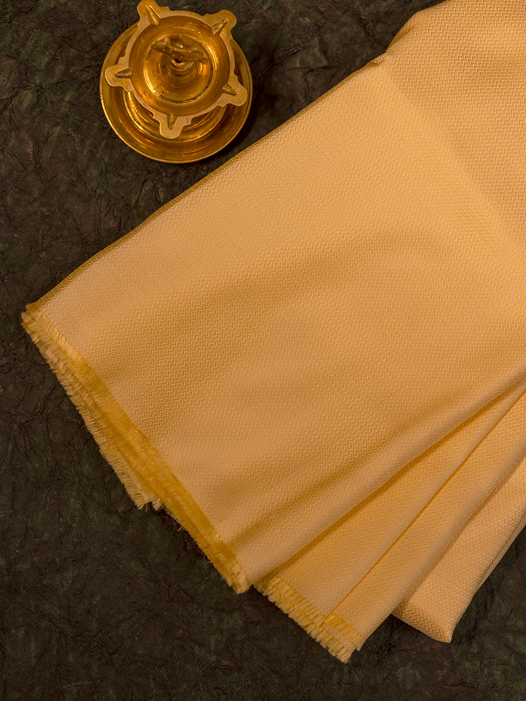 Men Beige Silk Shirting Fabric HBC02