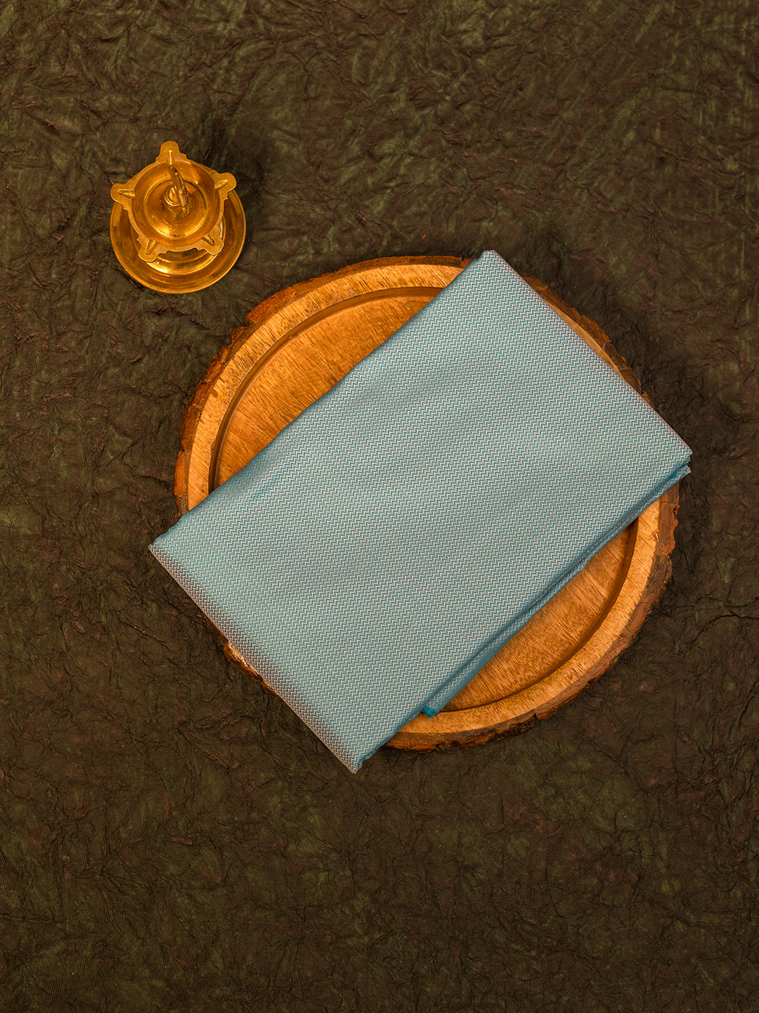 Men Blue Silk Shirting Fabric HBC07