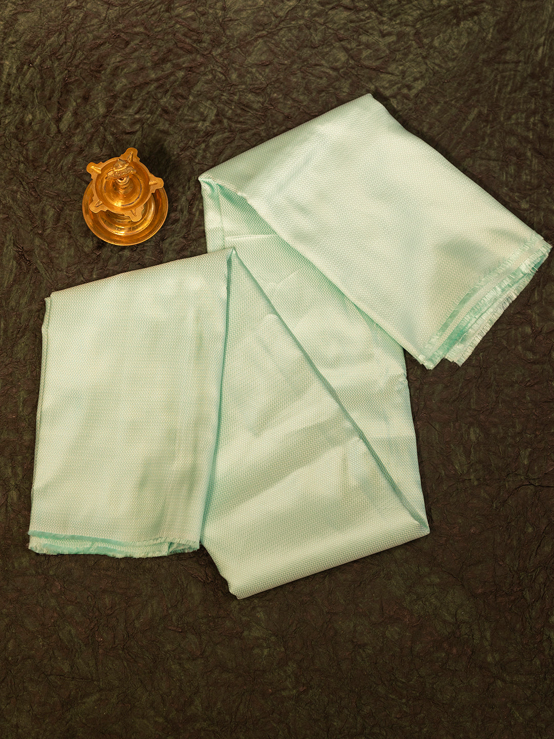 Men Mint Blue Silk Shirting Fabric HBC04
