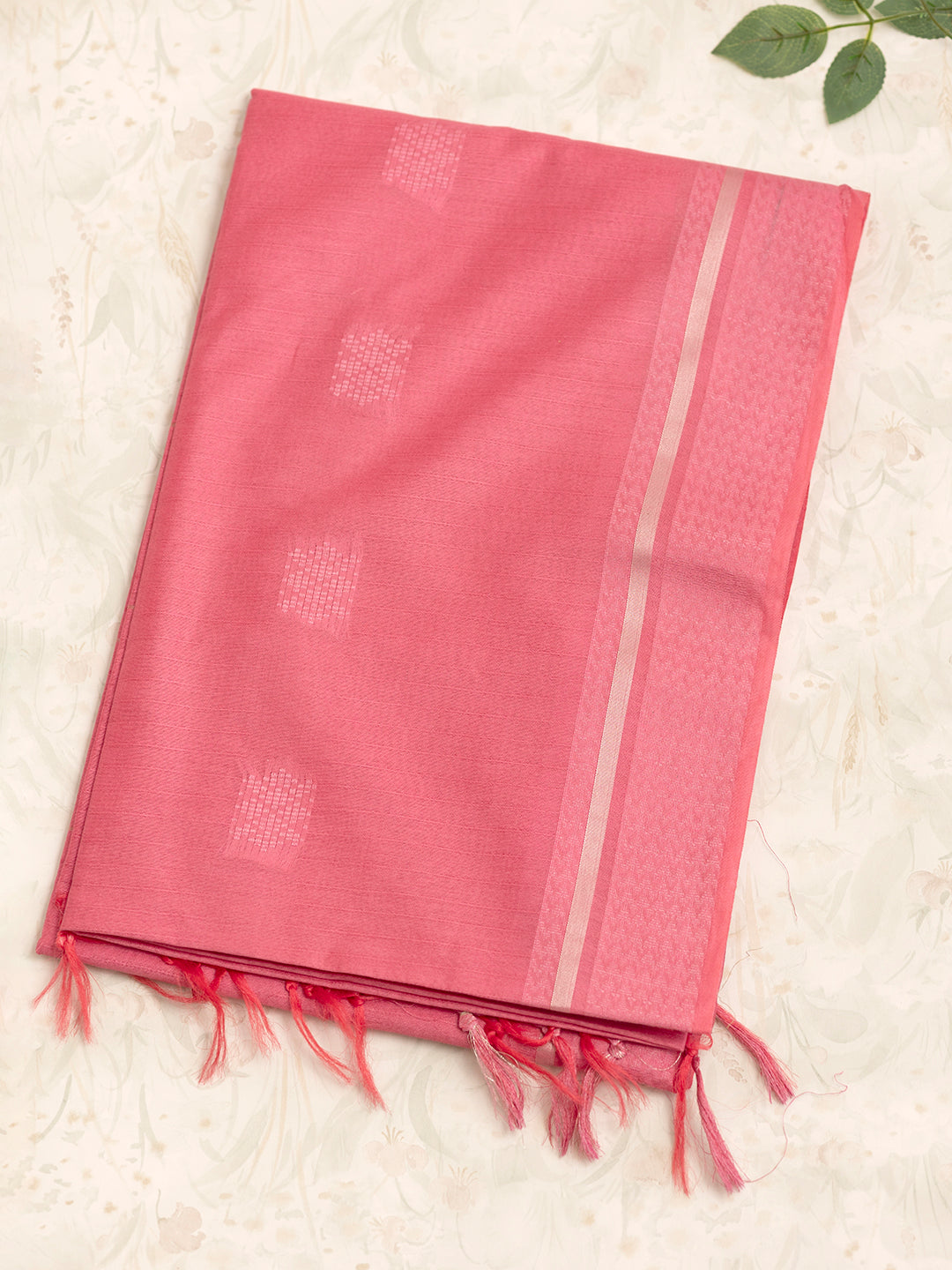Women Pink Semi Tussar Saree ST223