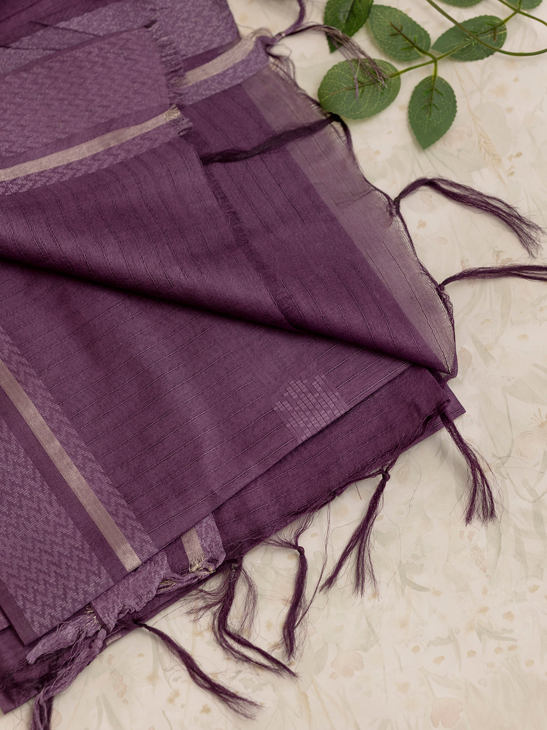 Women Violet Semi Tussar Saree ST229