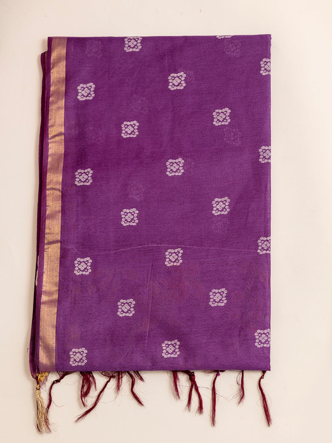 Women Violet Semi Tussar Saree ST225