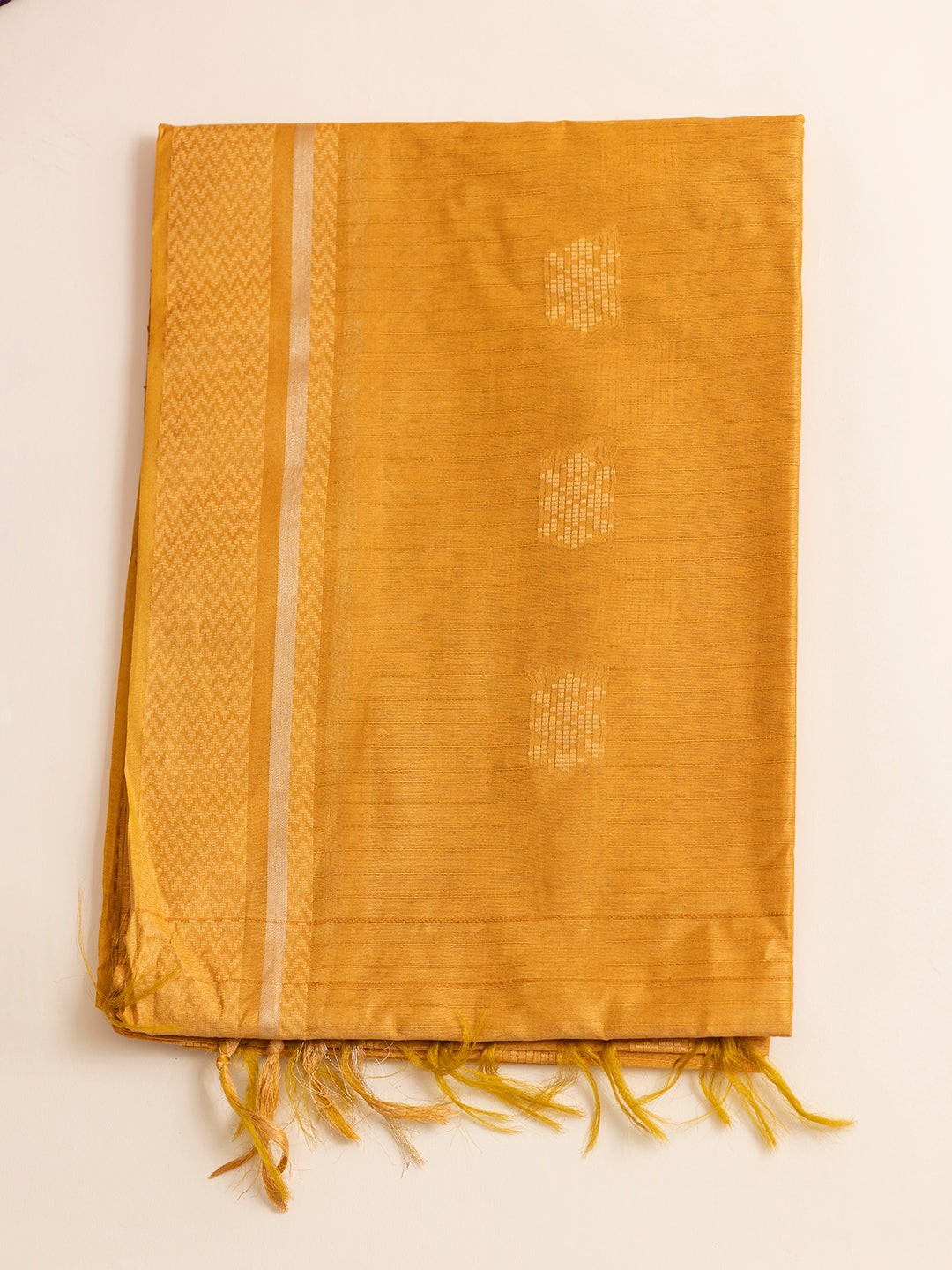 Women Mustard Yellow Semi Tussar Saree ST222