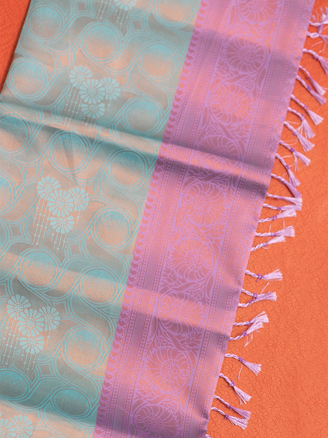 Women SkyBlue Art Silk Saree ASS46