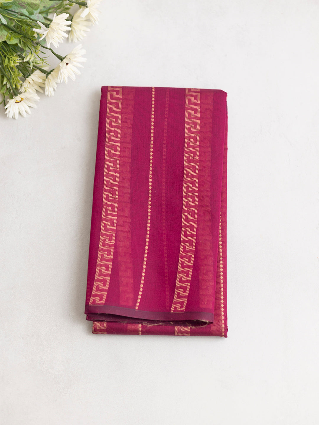 Women Purple Kora Cotton Saree PCS175