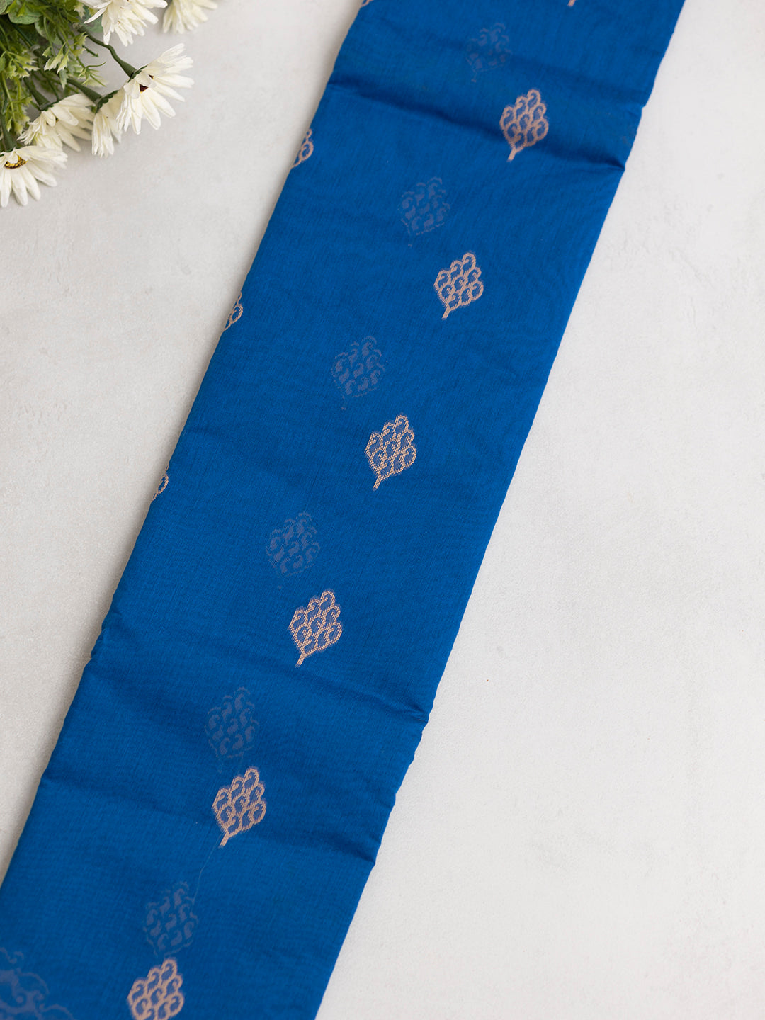 Women Blue Kora Cotton Saree PCS170