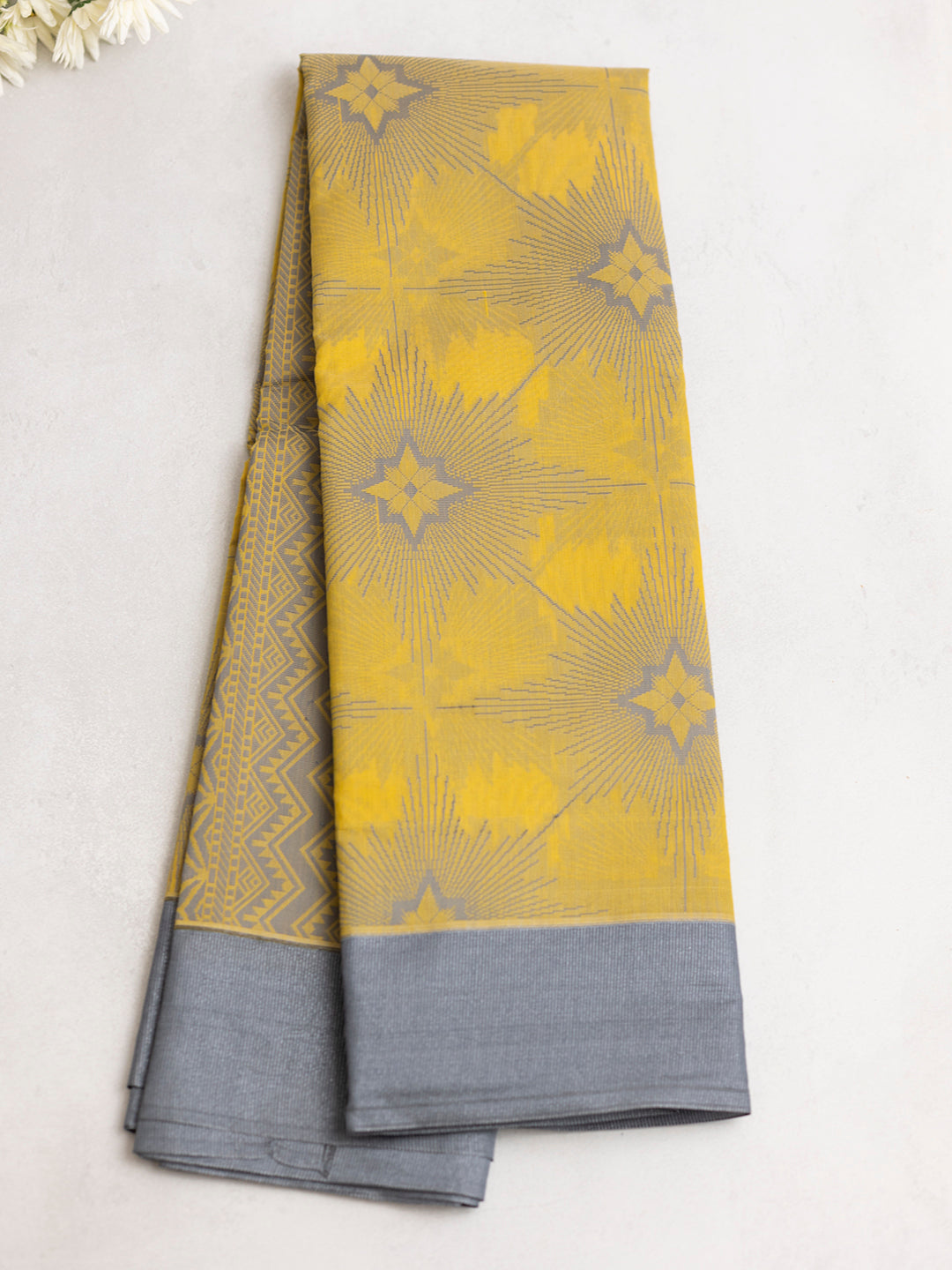 Women Yellow Kotta Cotton Saree PCS185