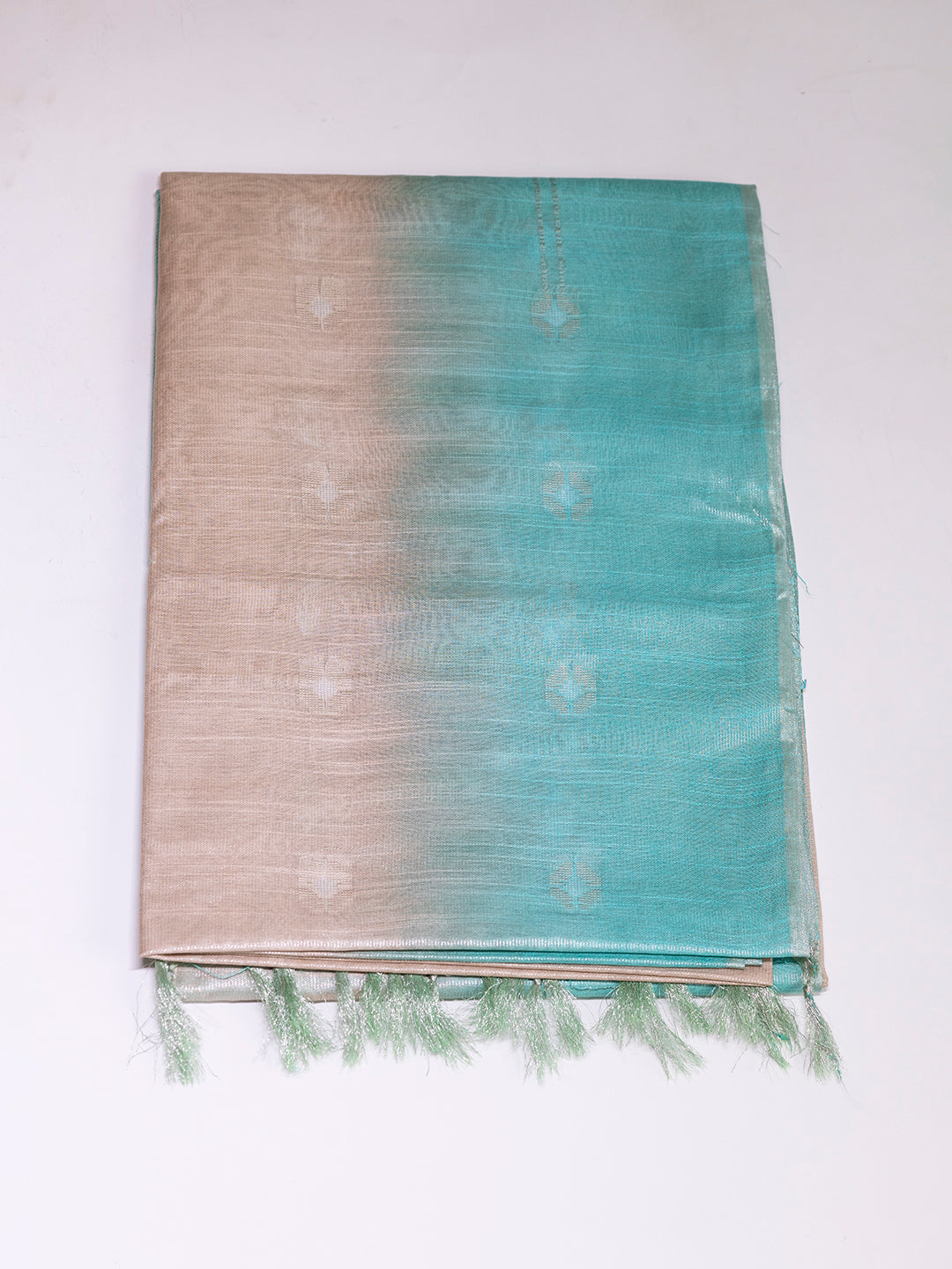 Women Blue Semi Tussar Saree ST236