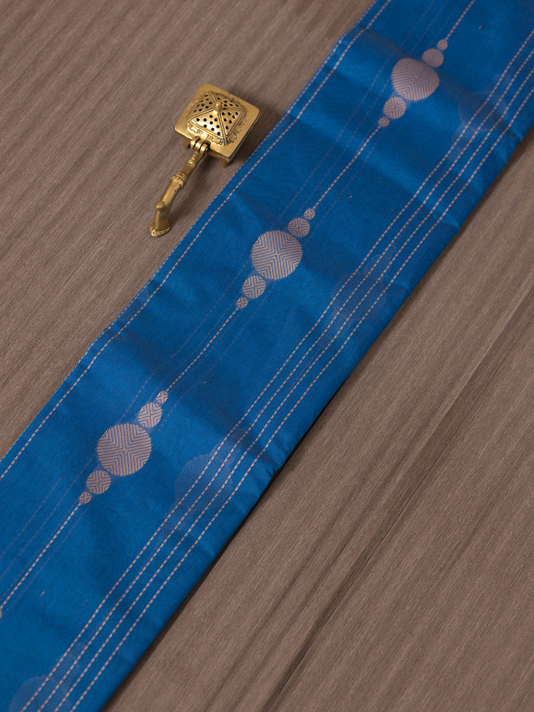 Couple Combo Shirt & Dhoti Set with Saree Blue PCS149