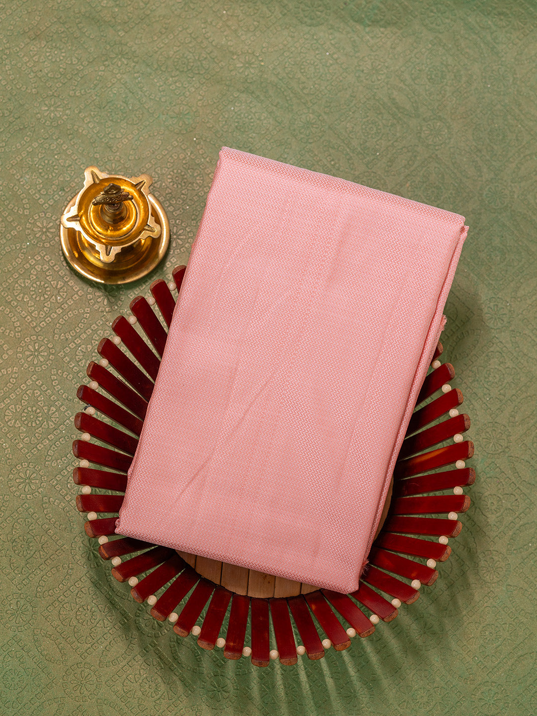 Men Coral Pink Silk Shirting Fabric HBC09