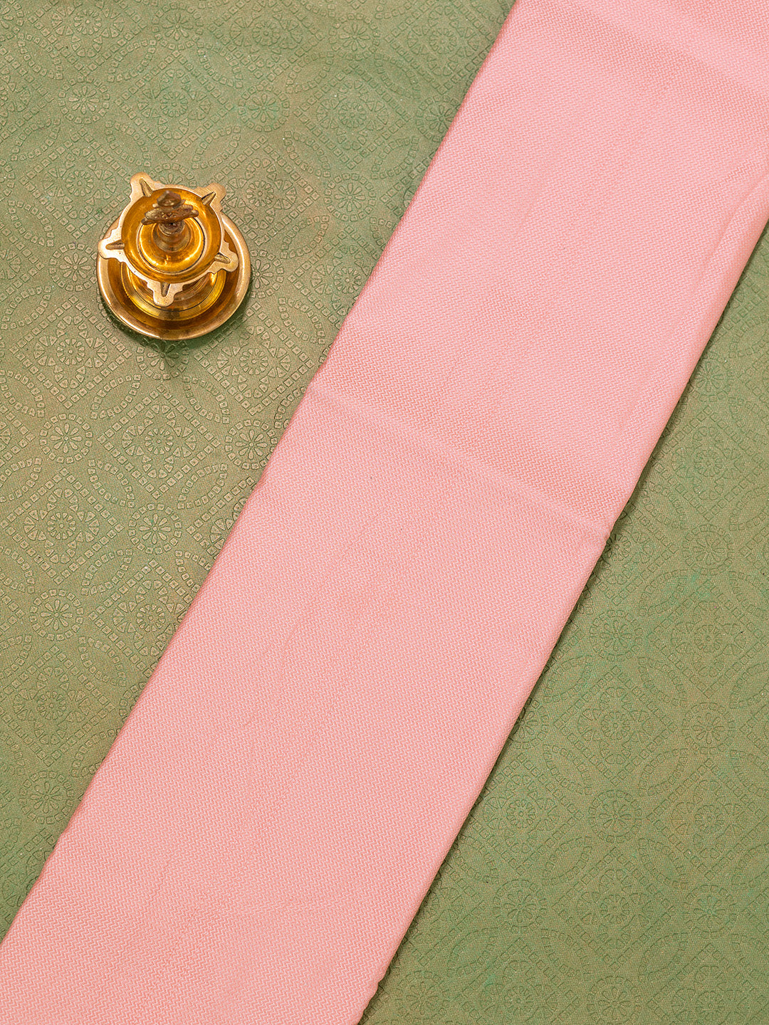 Men Coral Pink Silk Shirting Fabric HBC09