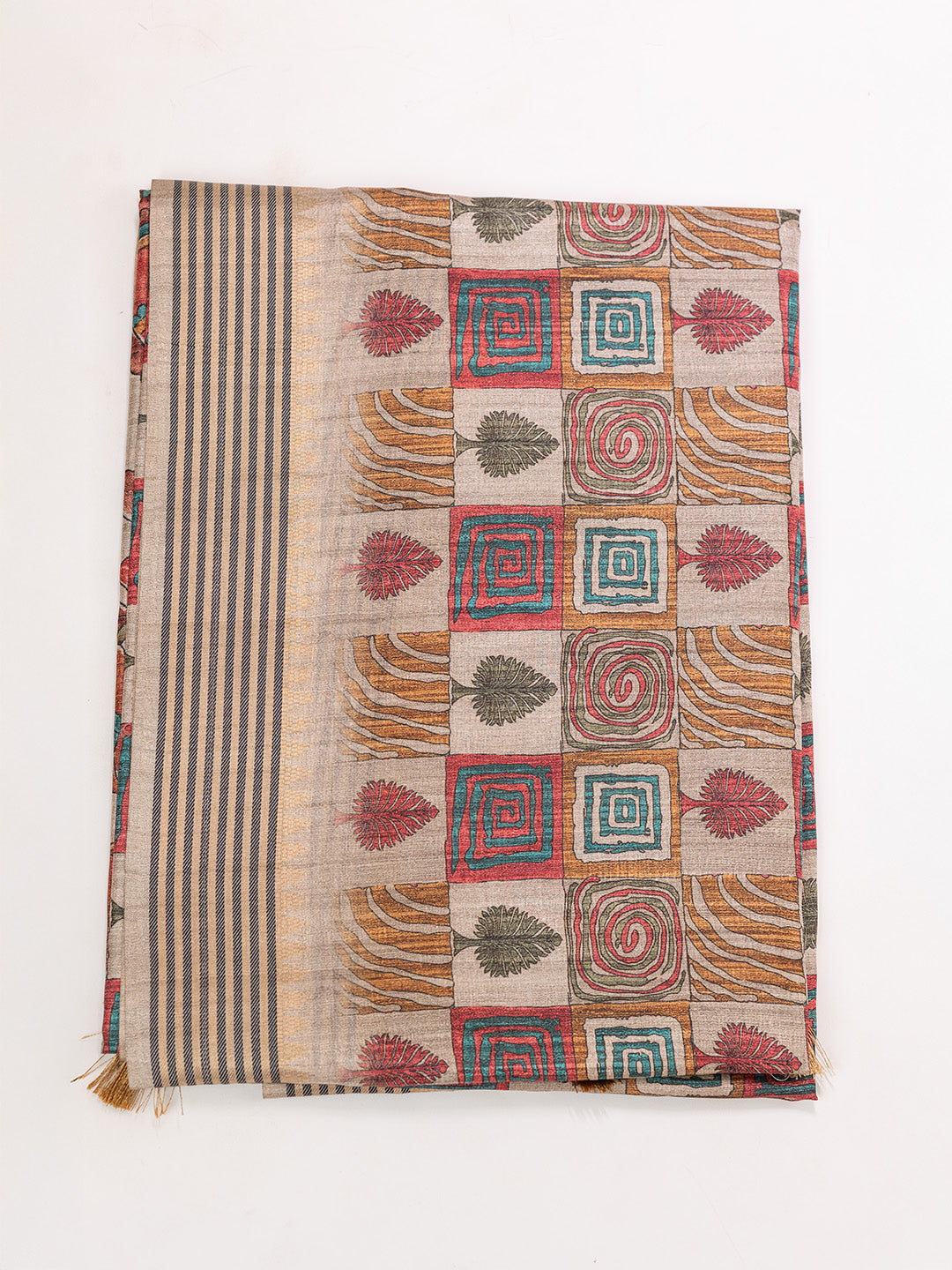 Women Multi Colour Tissue Printed Saree TS40