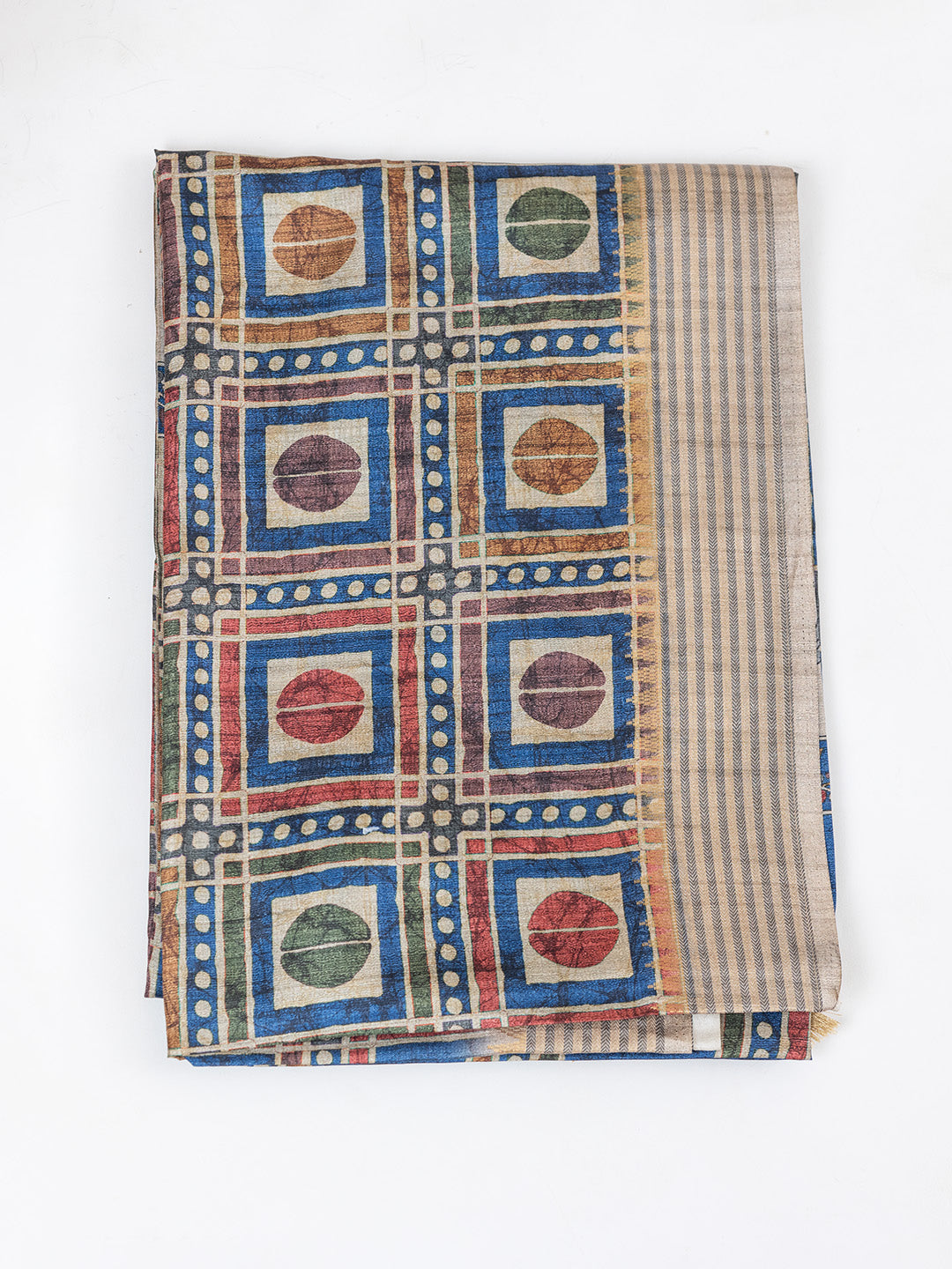 Women Multi Colour Tissue Printed Saree TS41