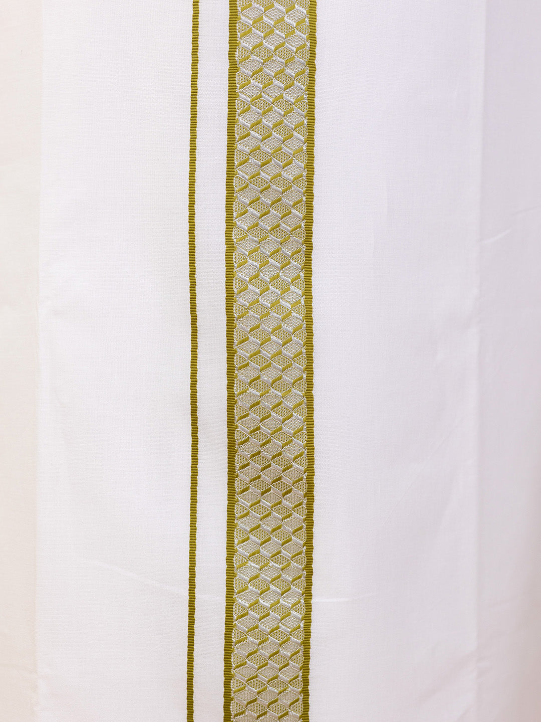 Men 100% Cotton Pesto Shirt and Fancy Border Dhoti Set BT9