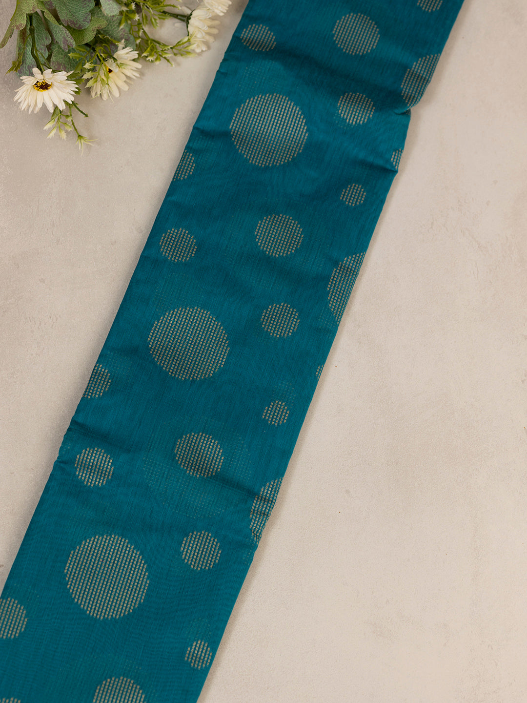 Women Blue Kora Cotton Saree PCS162