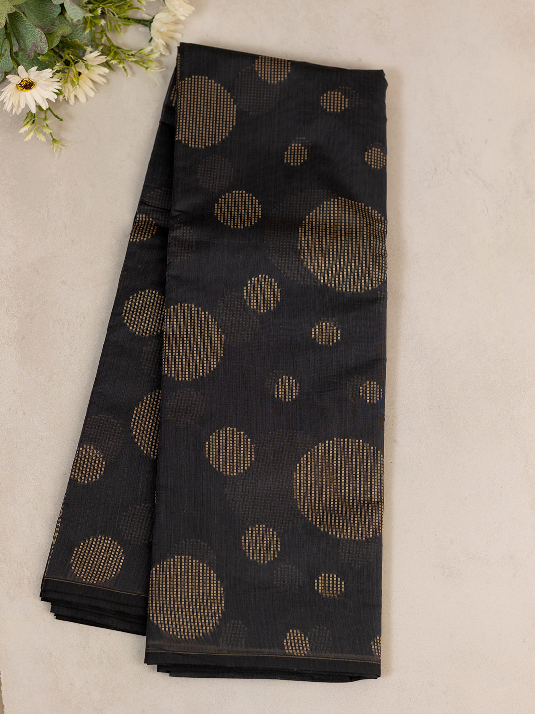 Women Navy Kora Cotton Saree PCS173