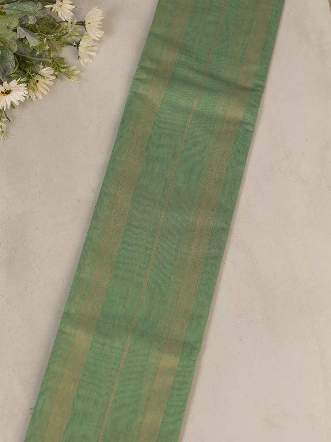 Women Green Kora Cotton Saree PCS171