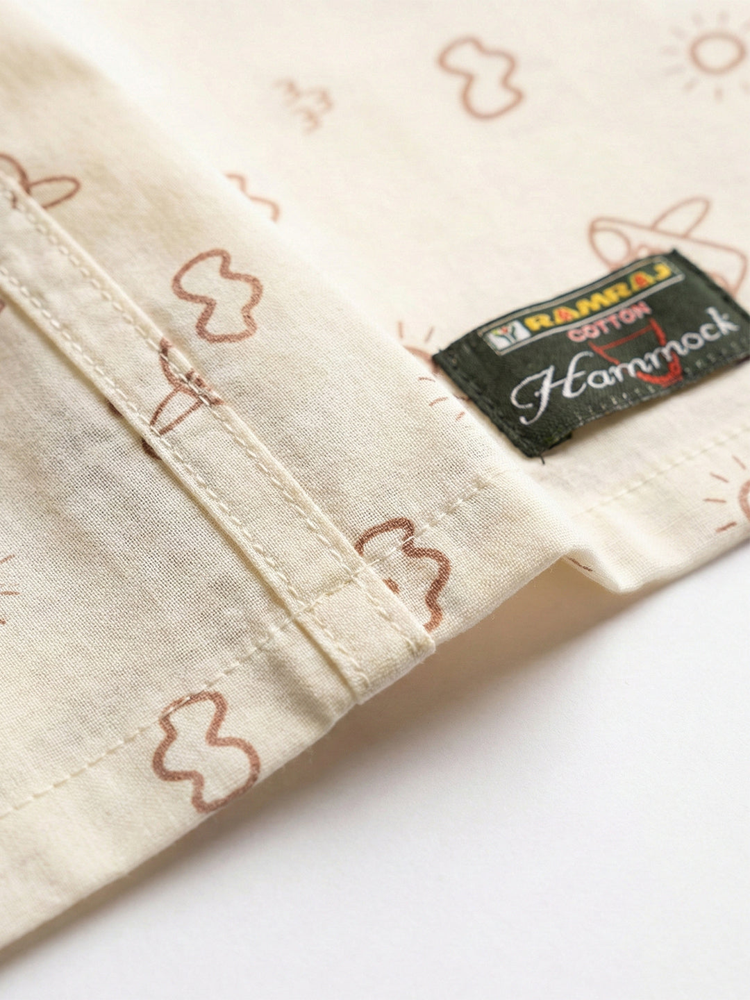 Premium Soft Cotton Baby Hammock Stitched in Assorted Colours & Prints (Thottil/Jhula)