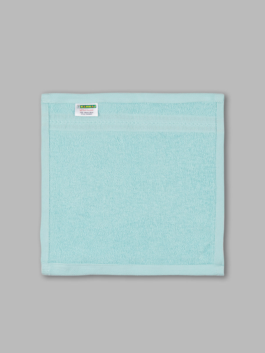 Premium Soft & Absorbent Light Blue Terry Face Towel FC9 ( Pack of 6)