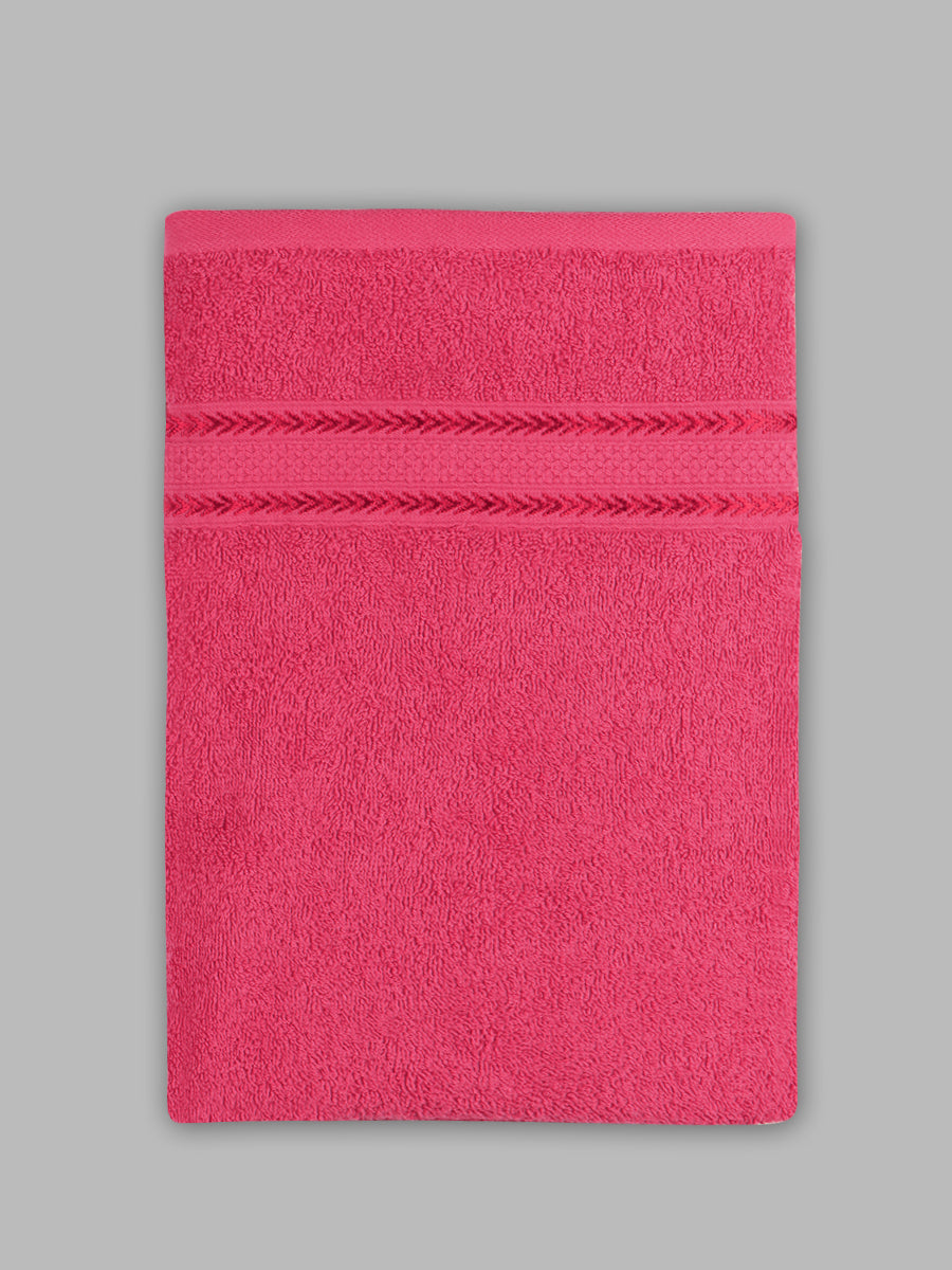 Premium Soft & Absorbent Pink Terry Bath Towel BC10